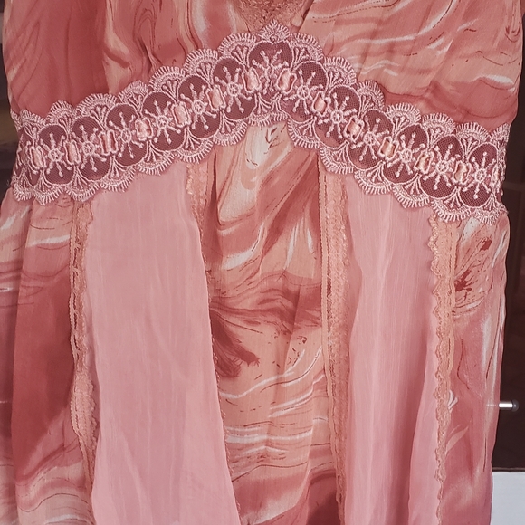 XS Maurice Vibrant Rust /  Cream Shirt - Picture 5 of 6